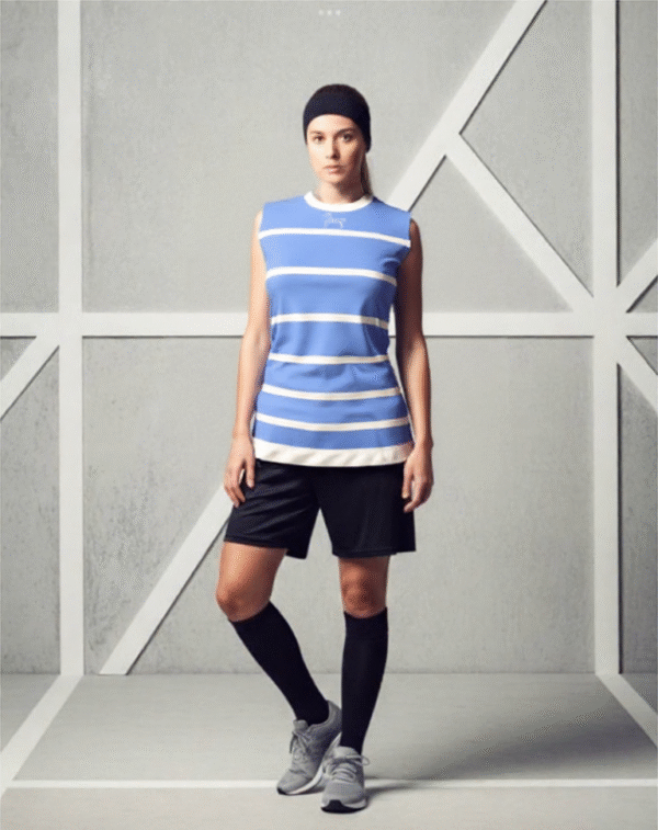 Womans Striped Sleevless Tee