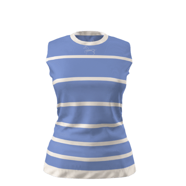 Womans Striped Sleevless Tee - Image 2