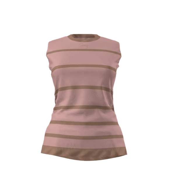 Womans Striped Sleevless Tee - Image 8